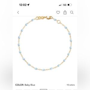 GIGI CLOZEAU Gold and Blue Beaded Bracelet
18K gold
6.7 “ L